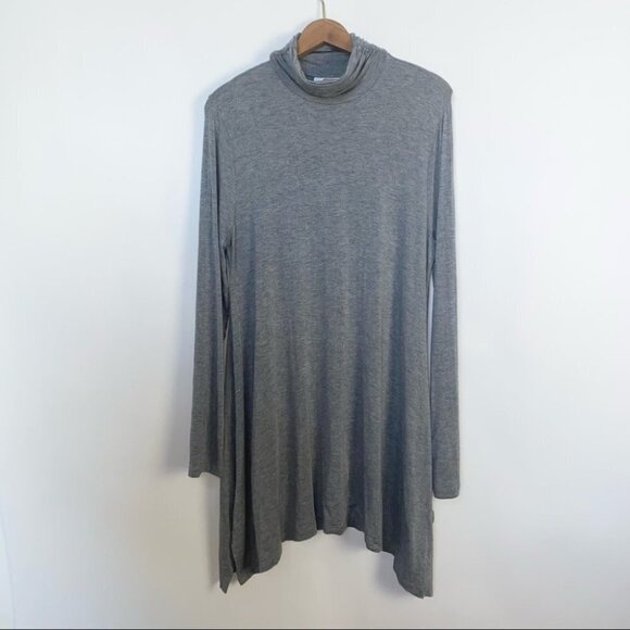 Soft Surroundings | Timely Turtleneck Tunic Top Style grey - Picture 1 of 6